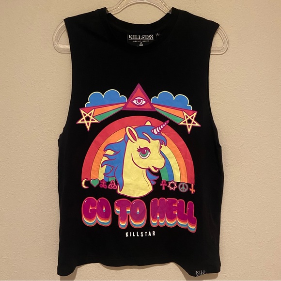 Killstar Go To Hell Baby T Shirt Zwart